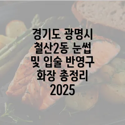 경기도 광명시 철산2동 눈썹 및 입술 반영구 화장 총정리 2025