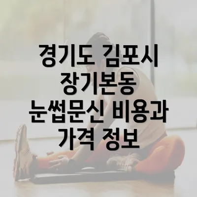 경기도 김포시 장기본동 눈썹문신 비용과 가격 정보