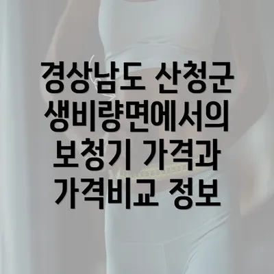 경상남도 산청군 생비량면에서의 보청기 가격과 가격비교 정보