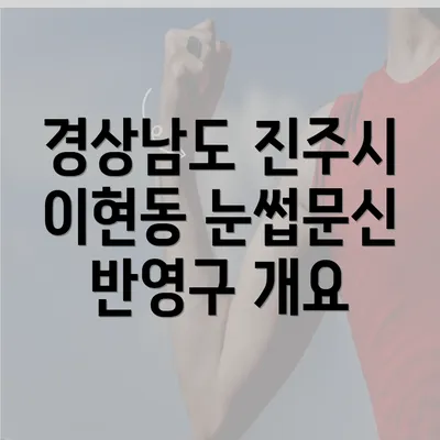 경상남도 진주시 이현동 눈썹문신 반영구 개요