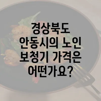 경상북도 안동시의 노인 보청기 가격은 어떤가요?