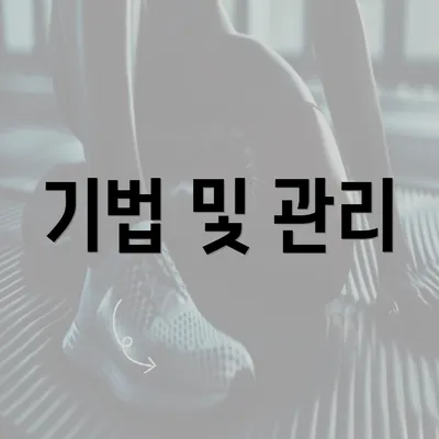 기법 및 관리