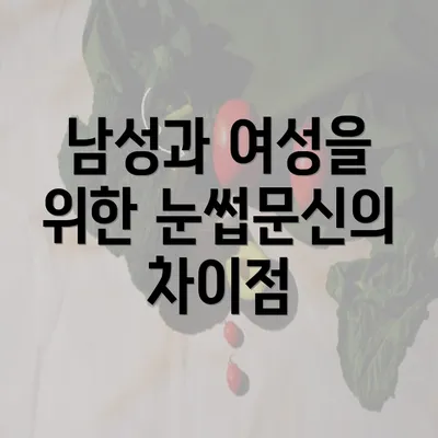 남성과 여성을 위한 눈썹문신의 차이점