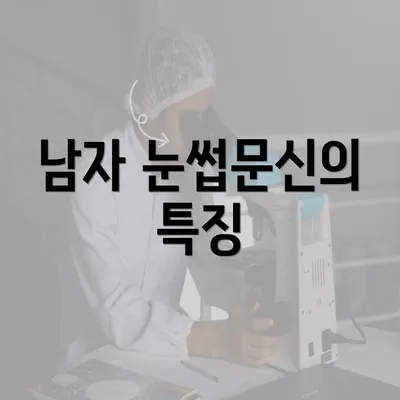 남자 눈썹문신의 특징