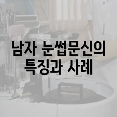 남자 눈썹문신의 특징과 사례