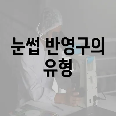 눈썹 반영구의 유형