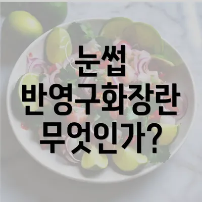 눈썹 반영구화장란 무엇인가?