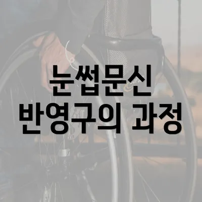 눈썹문신 반영구의 과정