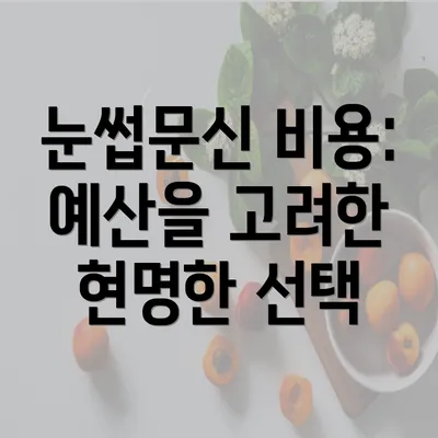 눈썹문신 비용: 예산을 고려한 현명한 선택