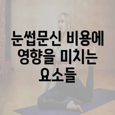 눈썹문신 비용에 영향을 미치는 요소들