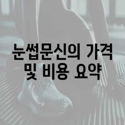 눈썹문신의 가격 및 비용 요약