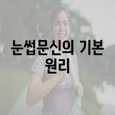 눈썹문신의 기본 원리