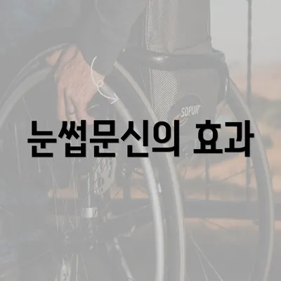 눈썹문신의 효과