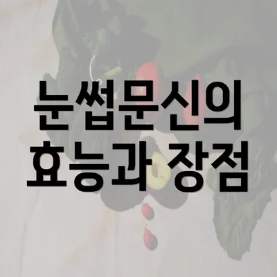 눈썹문신의 효능과 장점