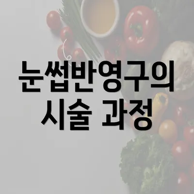 눈썹반영구의 시술 과정