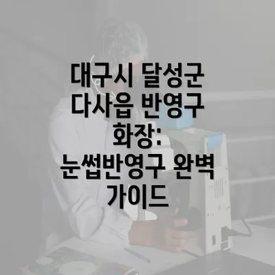 대구시 달성군 다사읍 반영구 화장: 눈썹반영구 완벽 가이드