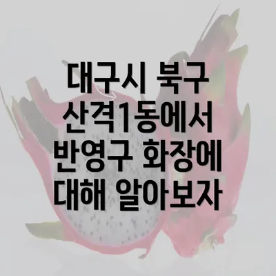 대구시 북구 산격1동에서 반영구 화장에 대해 알아보자