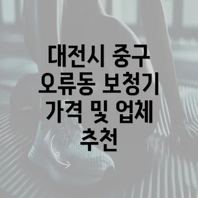 대전시 중구 오류동 보청기 가격 및 업체 추천