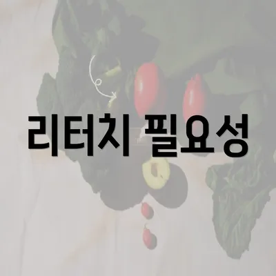 리터치 필요성