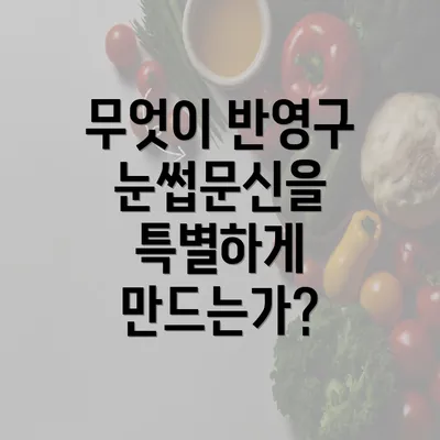 무엇이 반영구 눈썹문신을 특별하게 만드는가?