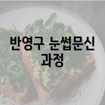 반영구 눈썹문신 과정