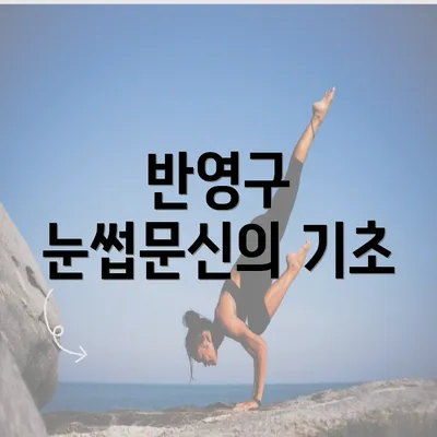 반영구 눈썹문신의 기초