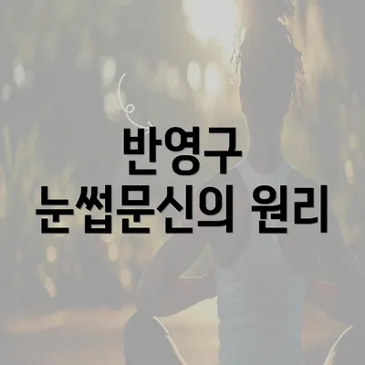 반영구 눈썹문신의 원리