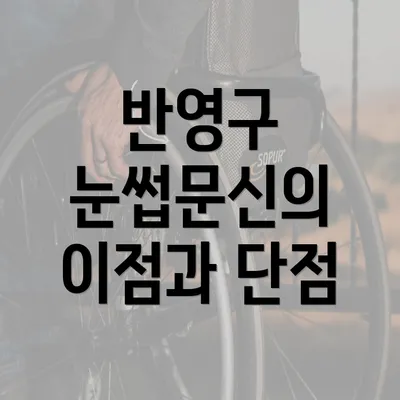 반영구 눈썹문신의 이점과 단점