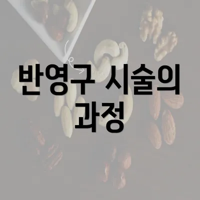 반영구 시술의 과정