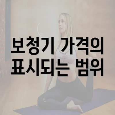 보청기 가격의 표시되는 범위