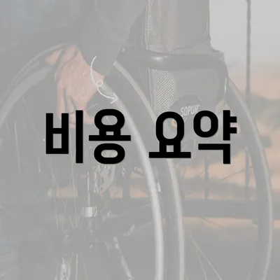 비용 요약