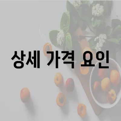 상세 가격 요인