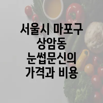 서울시 마포구 상암동 눈썹문신의 가격과 비용