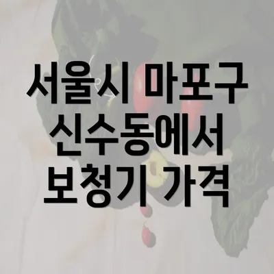 서울시 마포구 신수동에서 보청기 가격