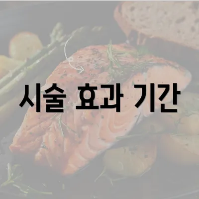 시술 효과 기간