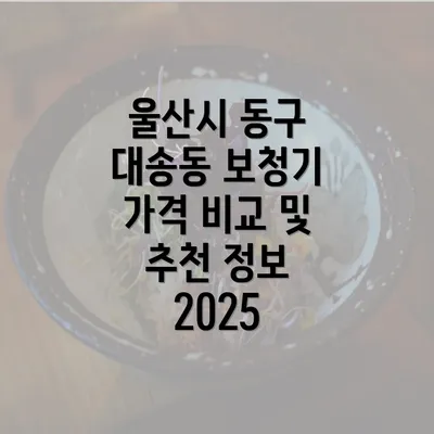 울산시 동구 대송동 보청기 가격의 다양한 옵션