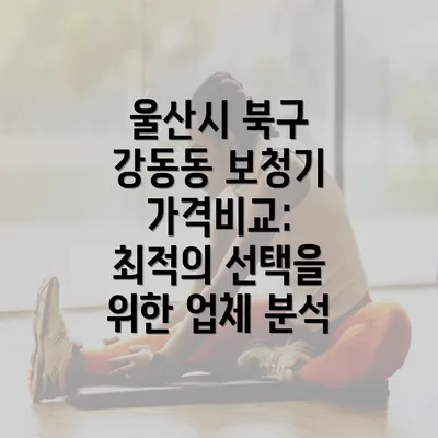 울산시 북구 강동동 보청기 가격비교: 최적의 선택을 위한 업체 분석