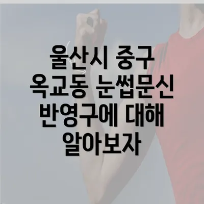 울산시 중구 옥교동 눈썹문신 반영구에 대해 알아보자