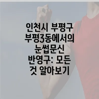 인천시 부평구 부평3동에서의 눈썹문신 반영구: 모든 것 알아보기