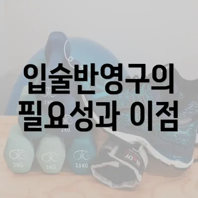 입술반영구의 필요성과 이점