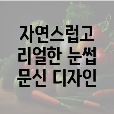 자연스럽고 리얼한 눈썹 문신 디자인