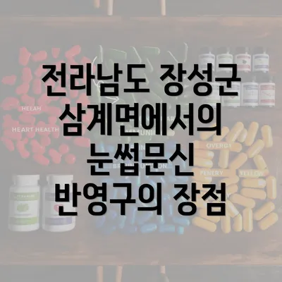 전라남도 장성군 삼계면에서의 눈썹문신 반영구의 장점