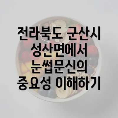 전라북도 군산시 성산면에서 눈썹문신의 중요성 이해하기