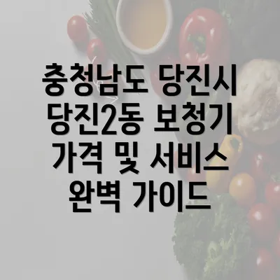 충청남도 당진시 당진2동 보청기 가격 및 서비스 완벽 가이드