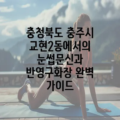 충청북도 충주시 교현2동에서의 눈썹문신과 반영구화장 완벽 가이드