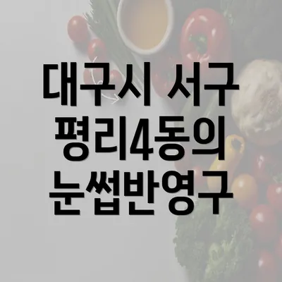 대구시 서구 평리4동의 눈썹반영구