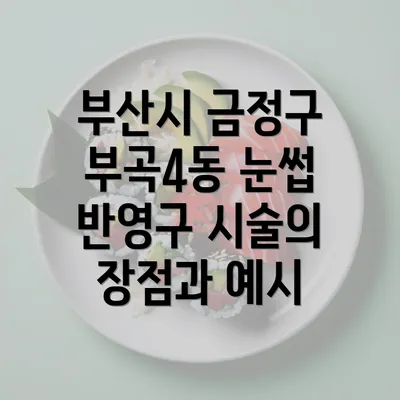 부산시 금정구 부곡4동 눈썹 반영구 시술의 장점과 예시