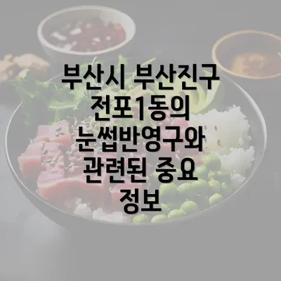 부산시 부산진구 전포1동의 눈썹반영구와 관련된 중요 정보