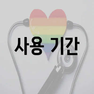 사용 기간