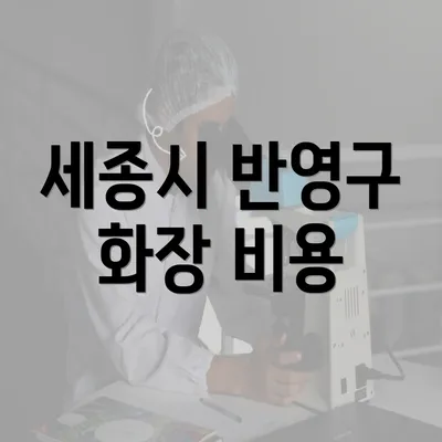 세종시 반영구 화장 비용